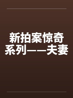 新拍案惊奇系列——夫妻