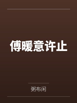 傅暖意许止